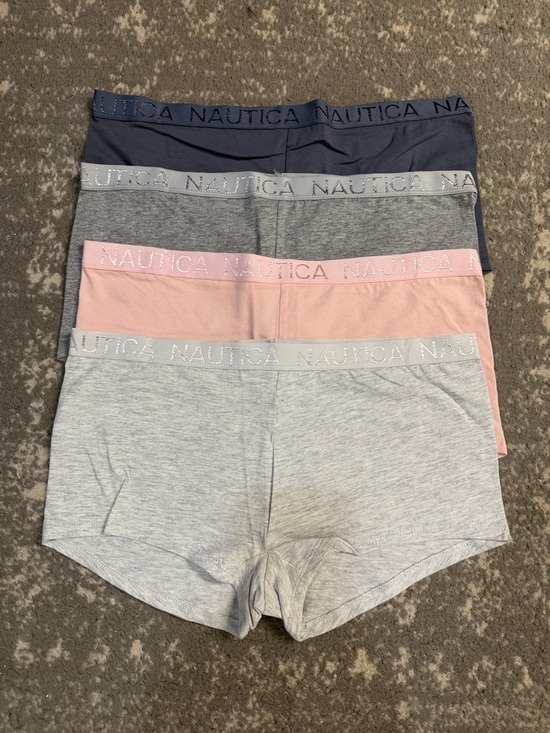 Nautica Other - Nautica Women’s 4-Pack Hipster Shorts in Navy, Pink & Light Gray